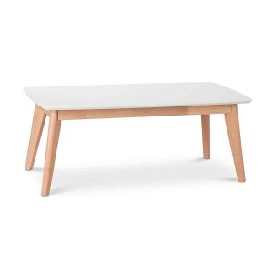 Wooden white table